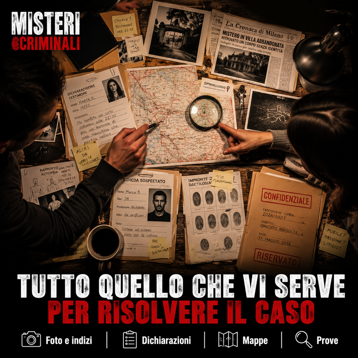 Giochi investigativi – L'offerta 3x1 di oggi: ricevi 3 casi reali + 7 casi "Express" bonus.